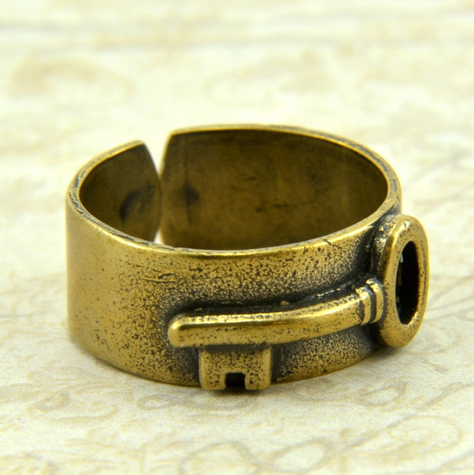 SKELETON KEY RING - SIMPLE BAND - Inspiratek