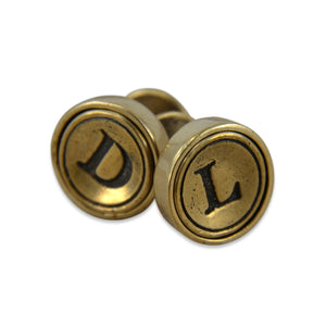 PERSONALIZED INITIAL LETTER CUFF LINKS - Inspiratek