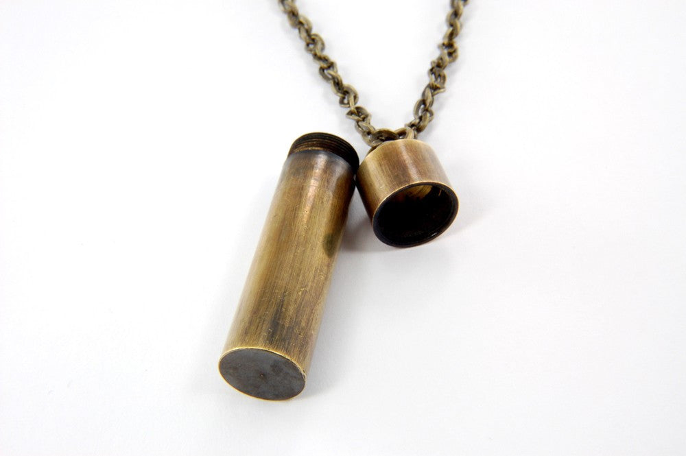 SECRET MESSAGE BRASS NECKLACE - Inspiratek