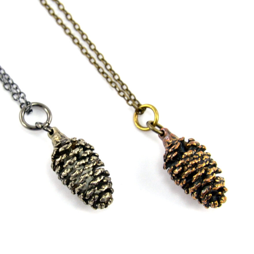 TINY PINE CONE NECKLACE - Inspiratek