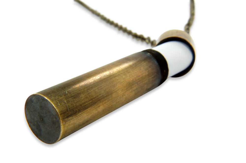 SECRET MESSAGE BRASS NECKLACE - Inspiratek