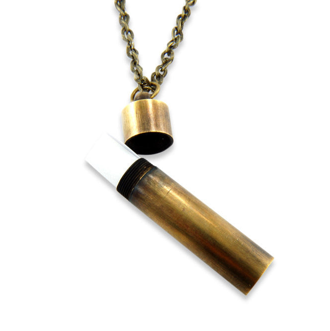 SECRET MESSAGE BRASS NECKLACE - Inspiratek