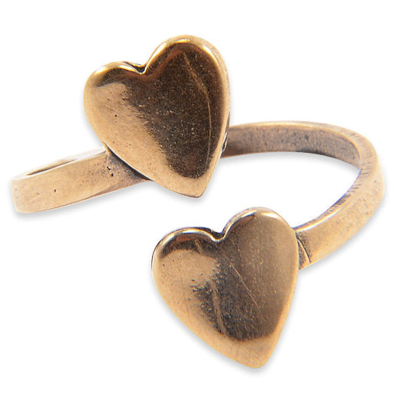 DOUBLE HEART RING - Inspiratek
