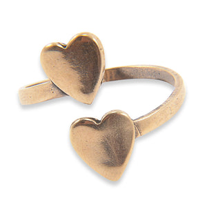 DOUBLE HEART RING - Inspiratek