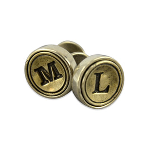 PERSONALIZED INITIAL LETTER CUFF LINKS - Inspiratek